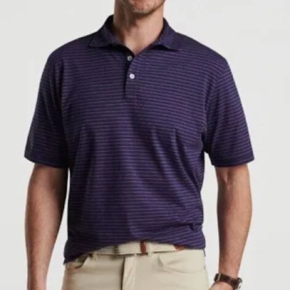 Peter Millar Pilot Mill Cedar Stripe Polo NWT - Picture 5 of 10